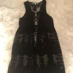 Long Lace Vest